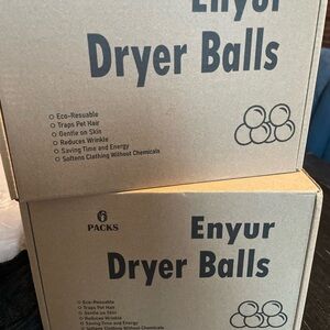 Enyur Wool Dryer Balls Reusable, Reduces Clothing Wrinkles and Saves Drying